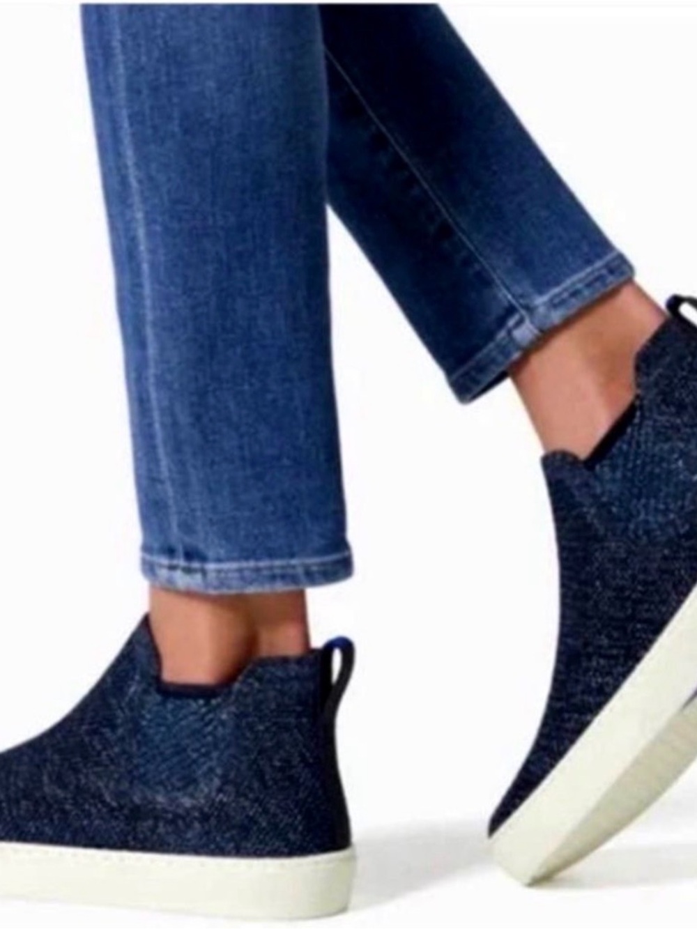 Rothy’s Navy Metallic Chelsea